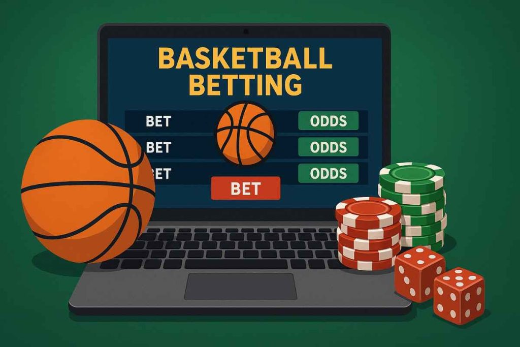 Tela de apostas de basquete no app 099BET