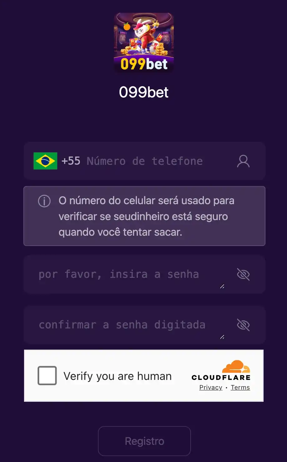 Passo a passo para resgatar bônus no 099BET cassino
